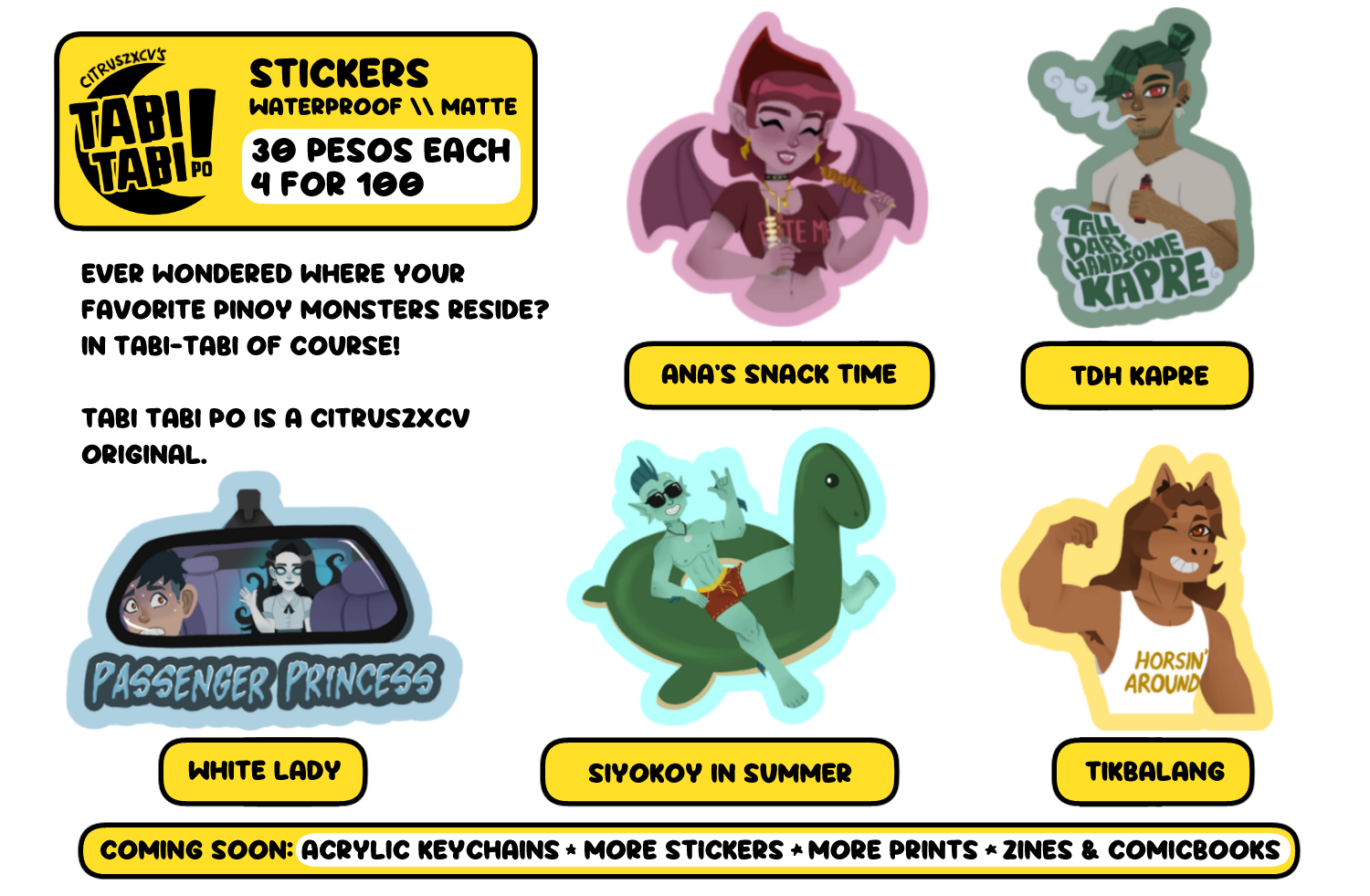 TABI TABI PO STICKERS TABI TABI PO STICKERS